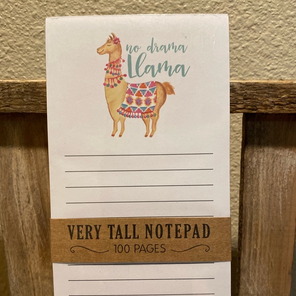 Llama Notepad, No Drama Llama Notepad, Llama Themed Notepad, Llamas - Picture 7 of 9